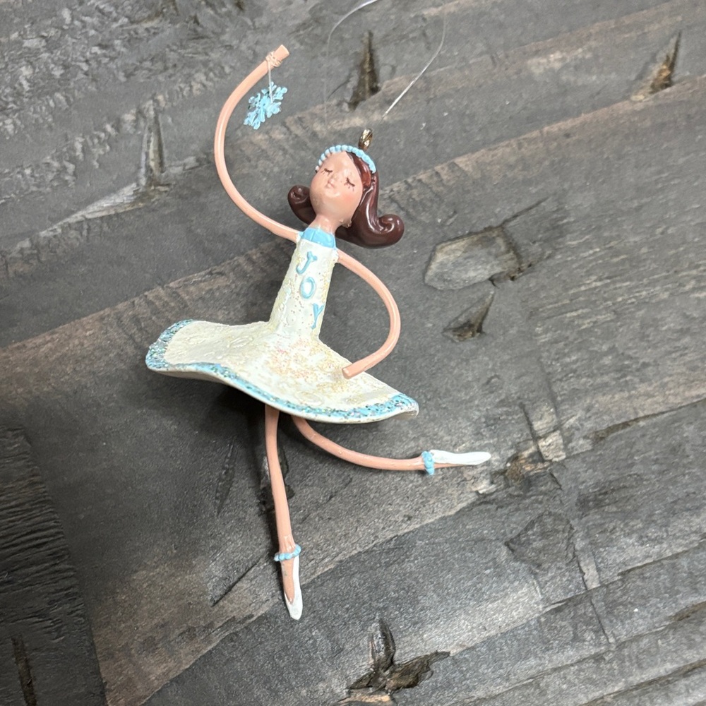Department 56 Glitter Girl Ballerina Christmas tree ornament.